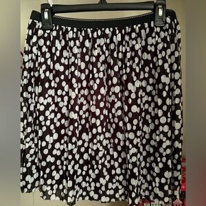 Xhilaration Black and White Skater Skirt